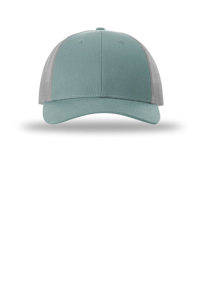 Front View of SmkBl/Alum Richardson Low Pro Trucker 115