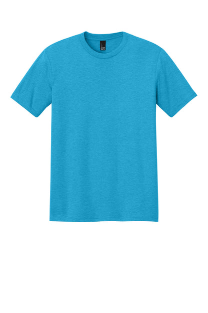 Front View of Turquoise Frst District Perfect Tri Tee. DM130