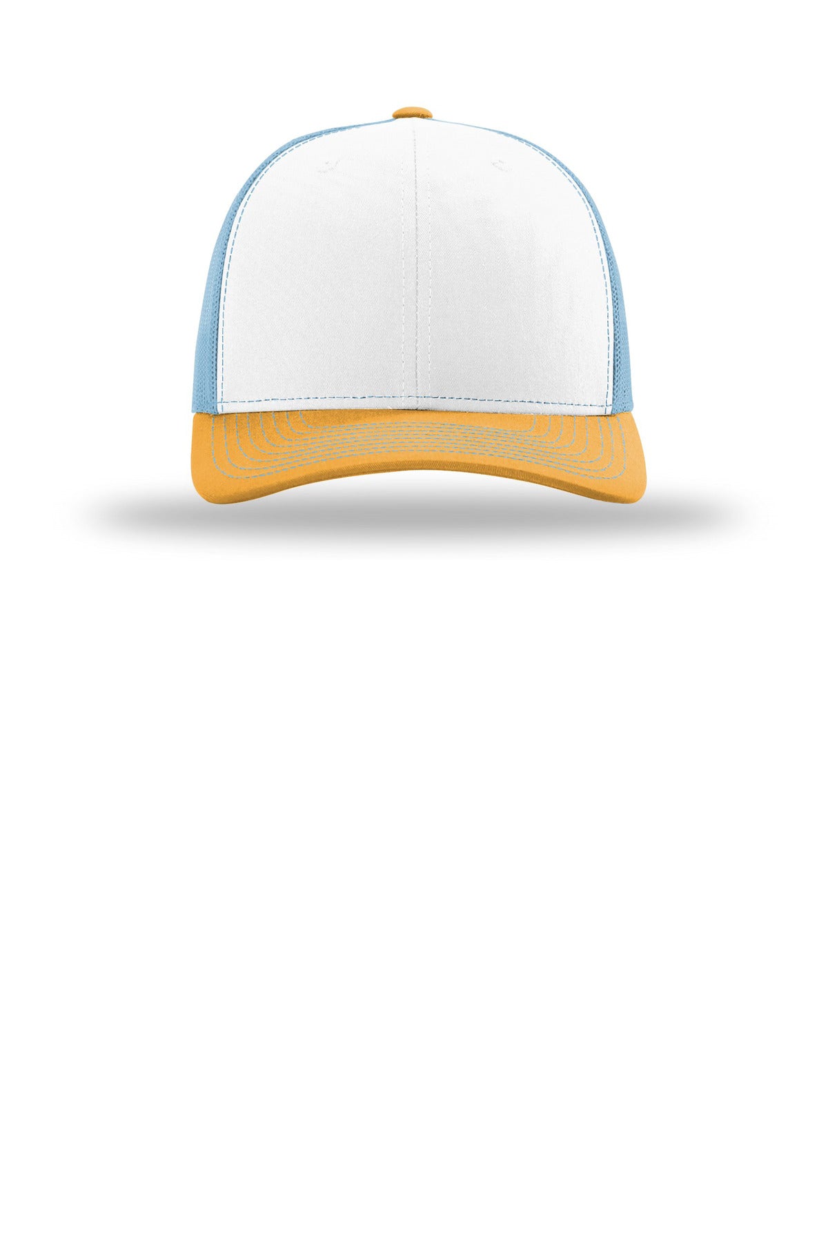 Front View of W/ClmbB/Yl Richardson Trucker Cap 112
