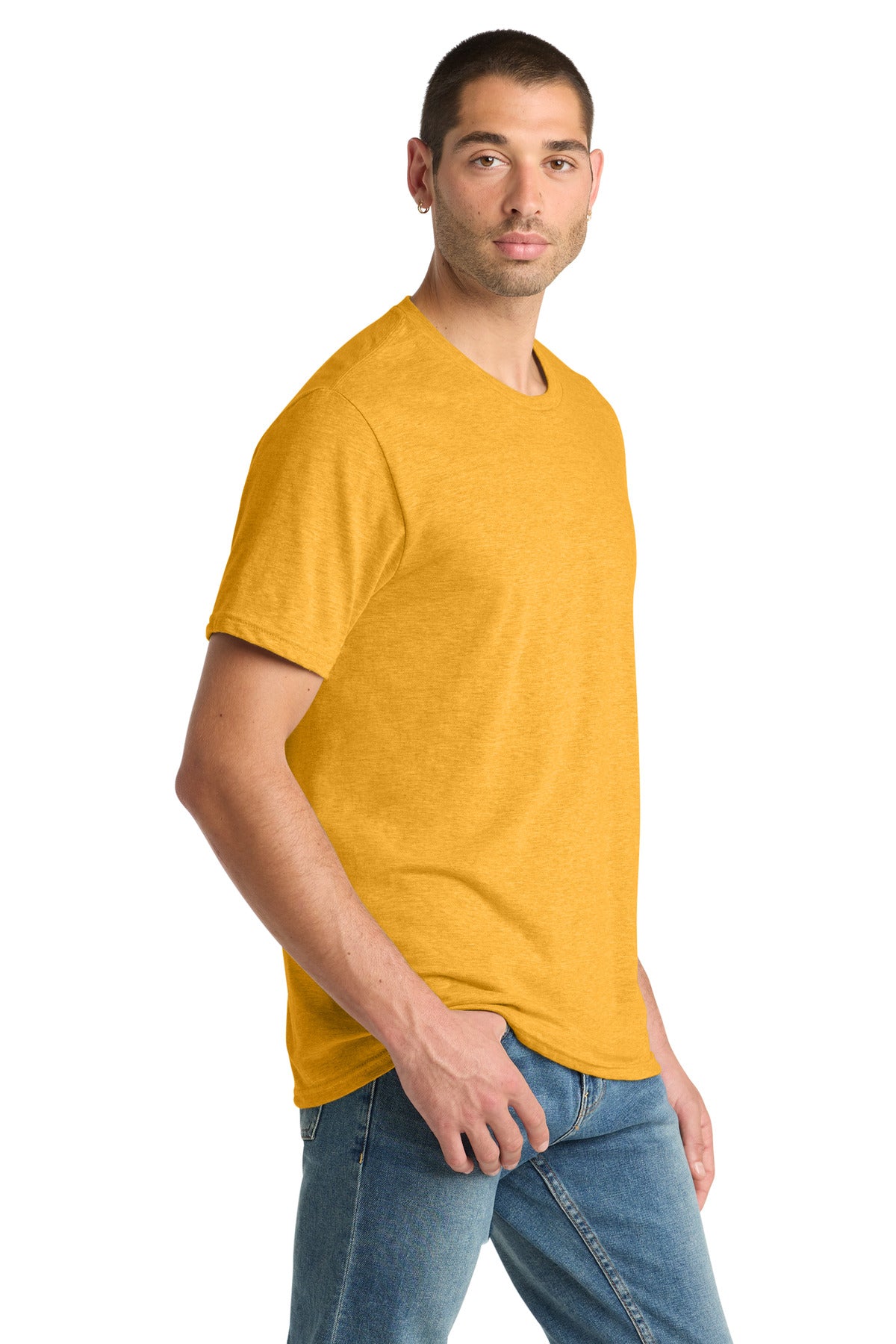 GoldHthr District Perfect Blend CVC Tee. DM108
