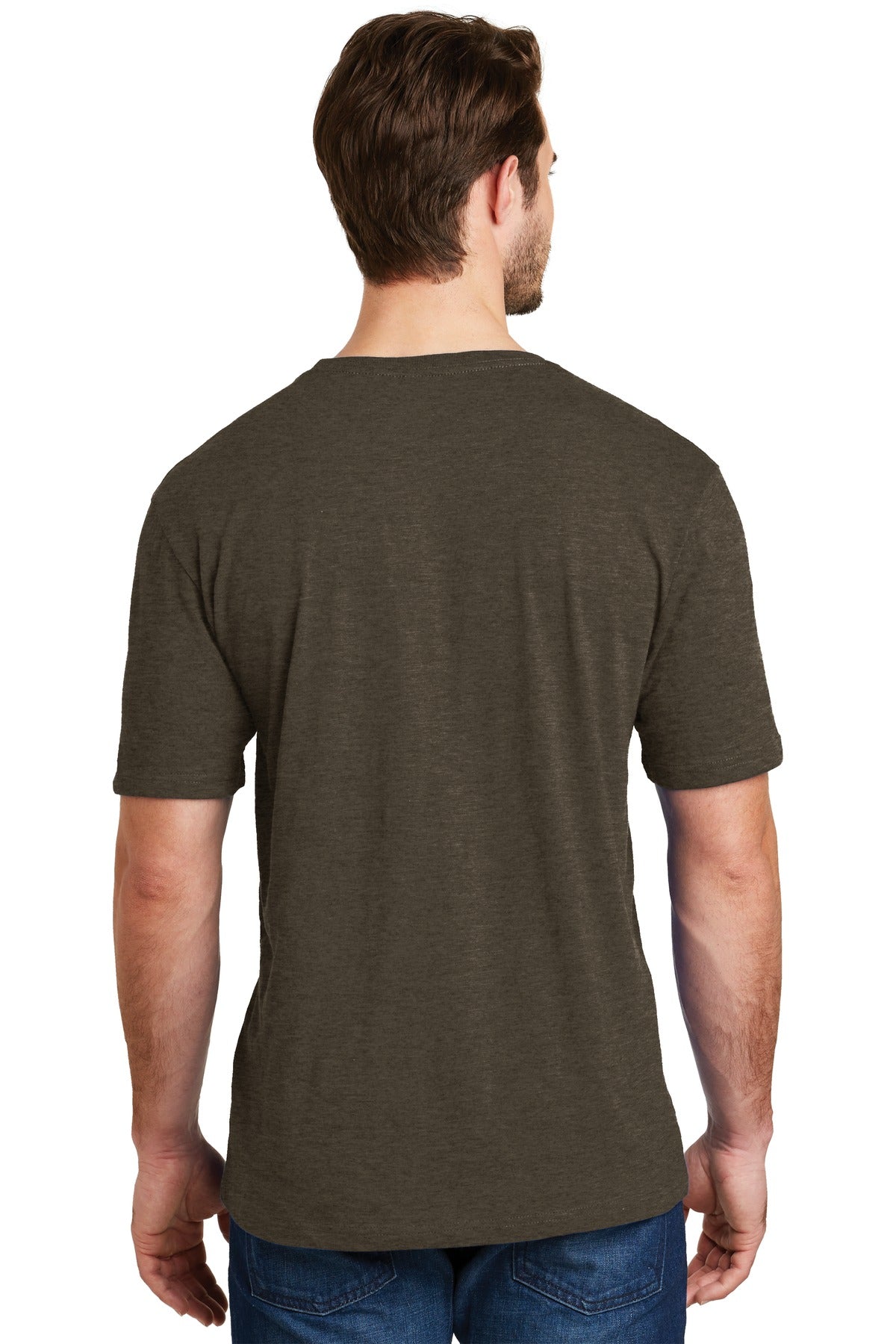 Hthr Brown District Perfect Blend CVC Tee. DM108
