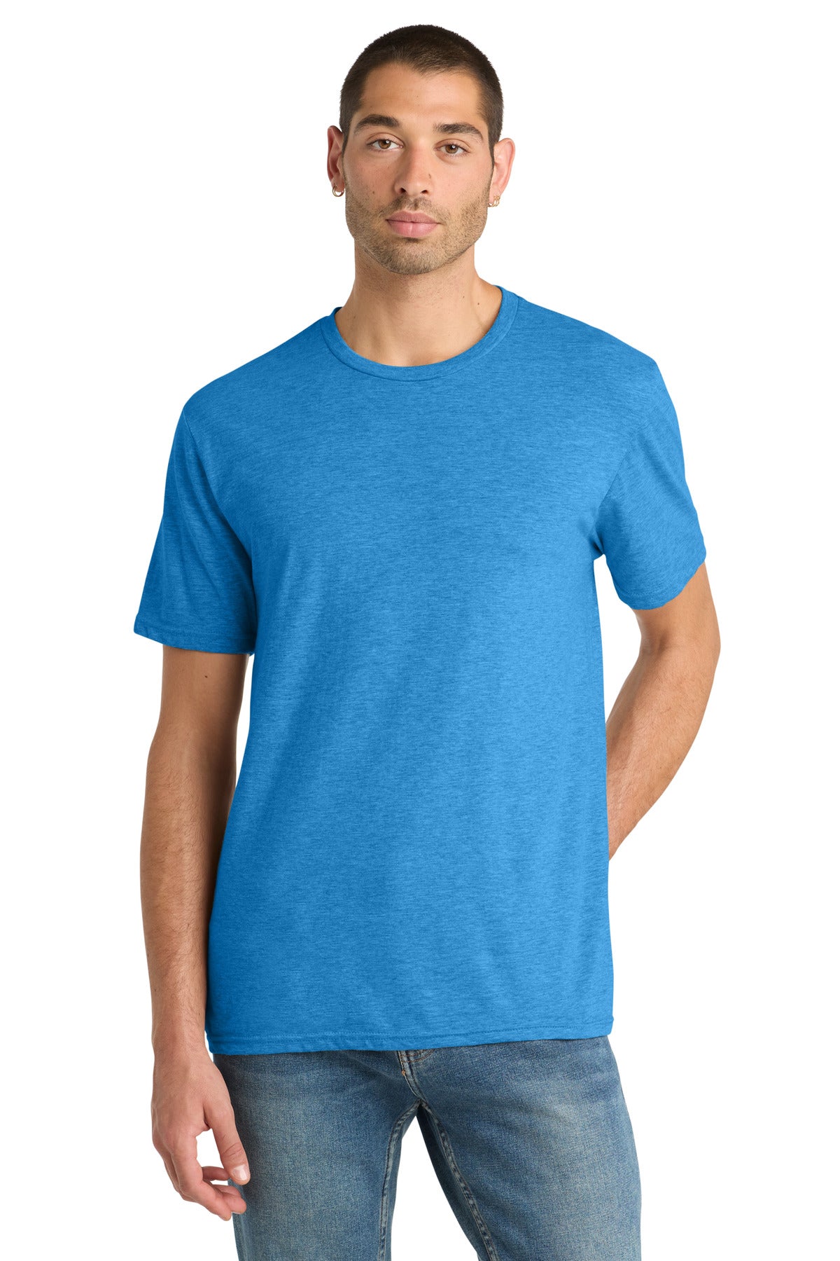 Hthr Brt Turqu District Perfect Blend CVC Tee. DM108