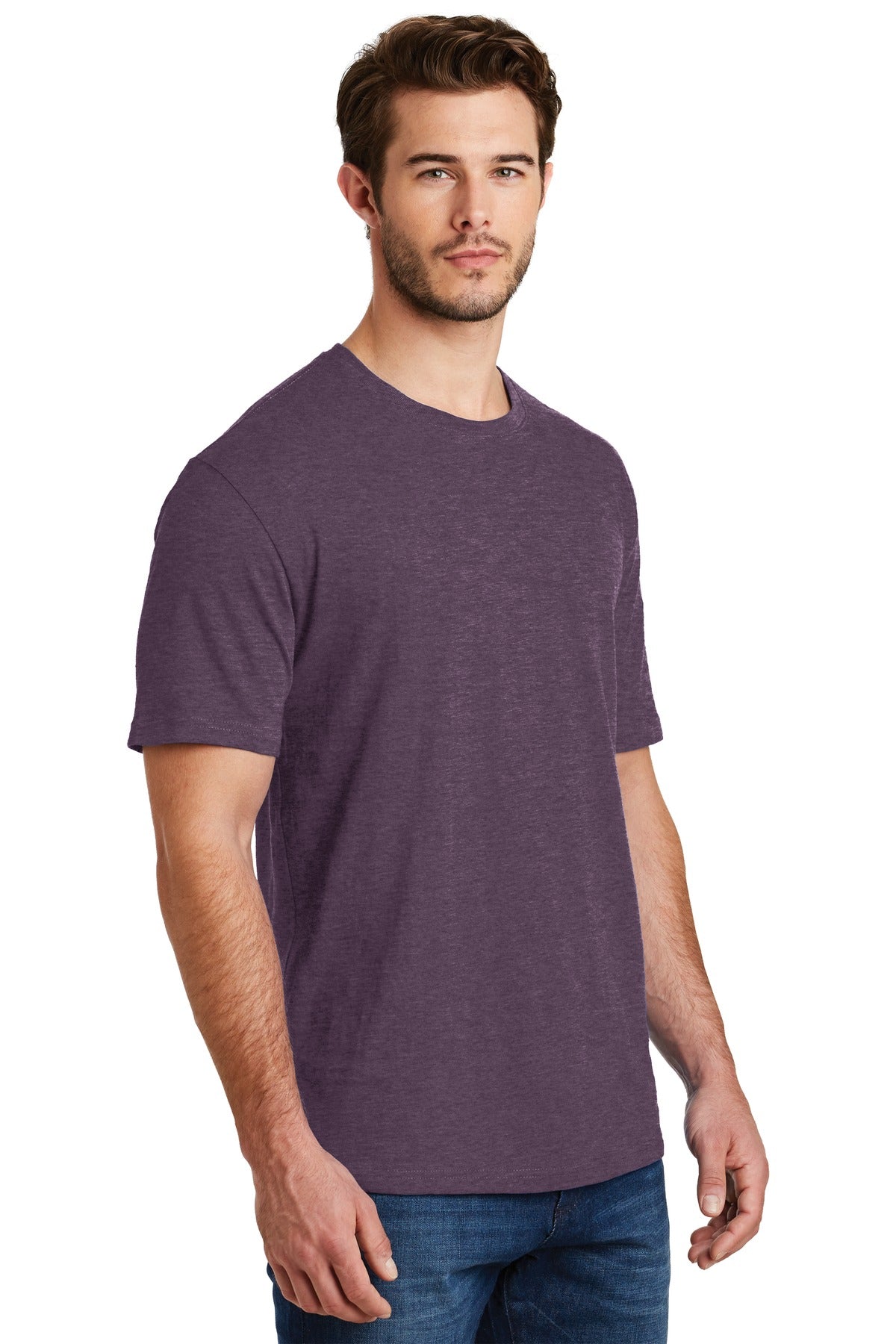 Hthr Eggplant District Perfect Blend CVC Tee. DM108