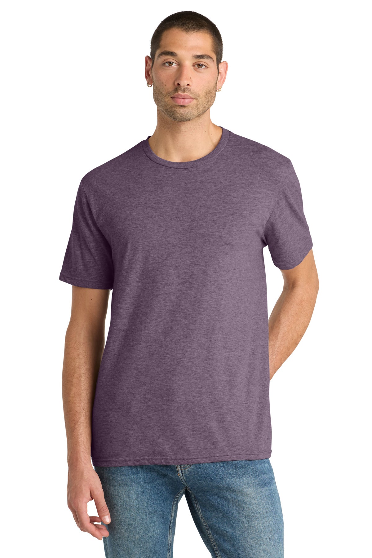 Hthr Eggplant District Perfect Blend CVC Tee. DM108