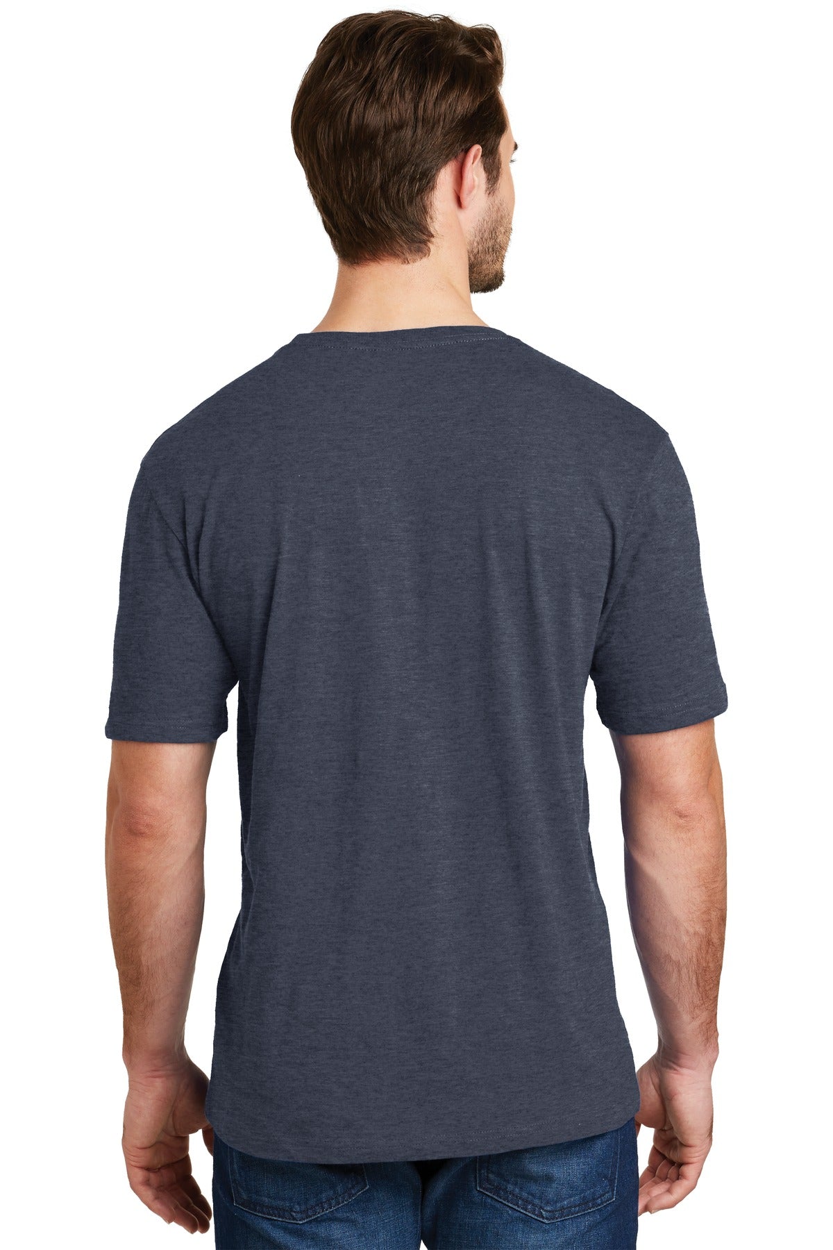 Hthr Navy District Perfect Blend CVC Tee. DM108