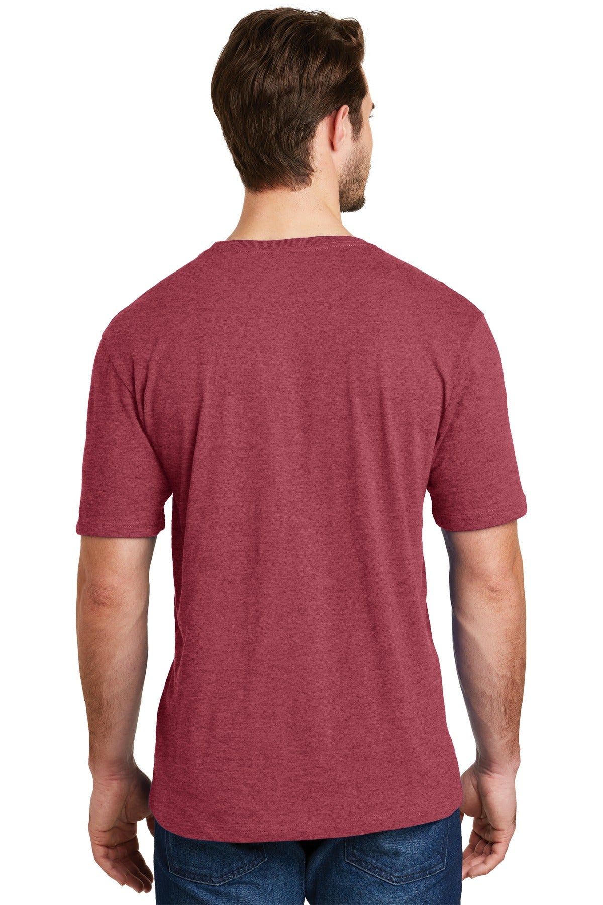 Hthr Red District Perfect Blend CVC Tee. DM108