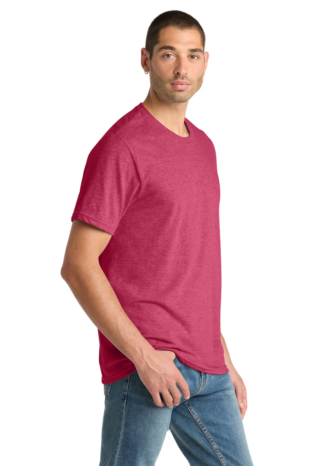 Hthr Red District Perfect Blend CVC Tee. DM108