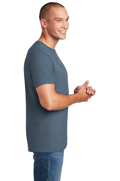 Indigo Blue Gildan Softstyle T-Shirt. 64000