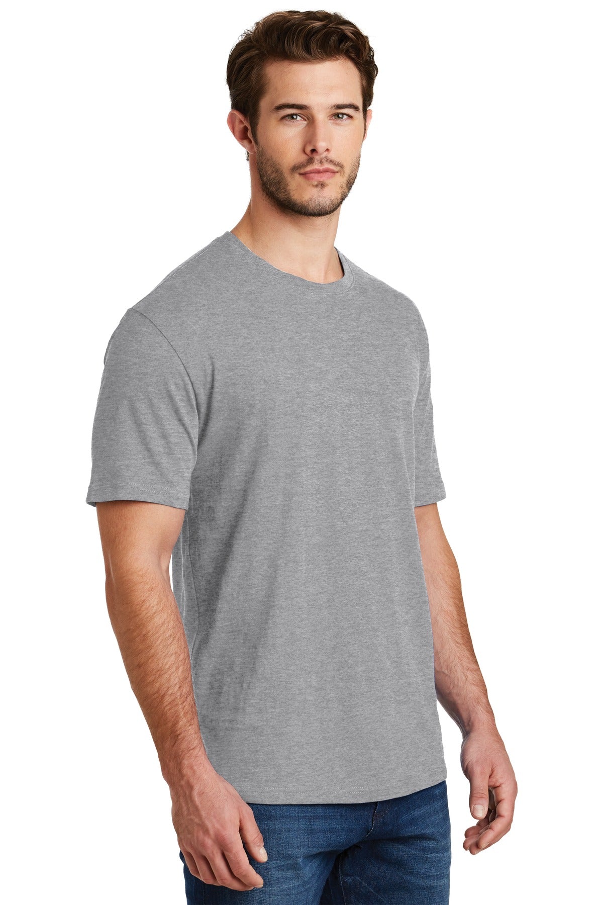 Lt Hthr Grey District Perfect Blend CVC Tee. DM108