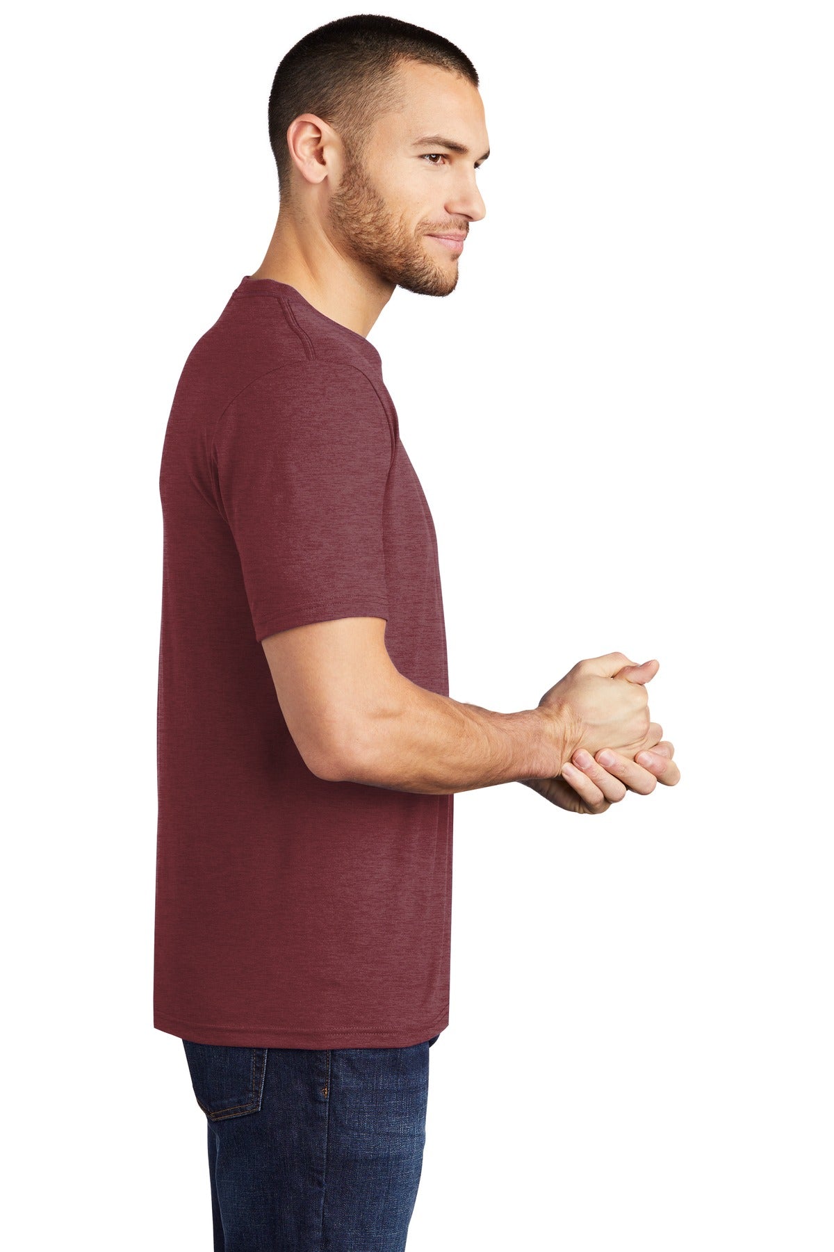 Maroon Frost District Perfect Tri Tee. DM130