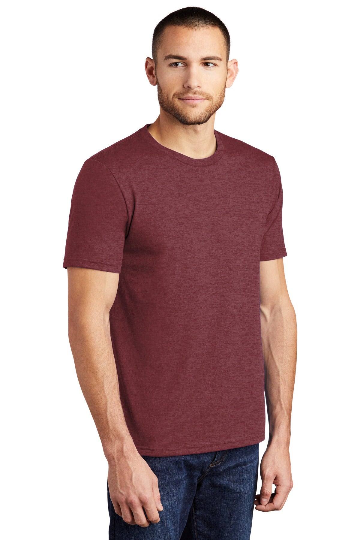 Maroon Frost District Perfect Tri Tee. DM130