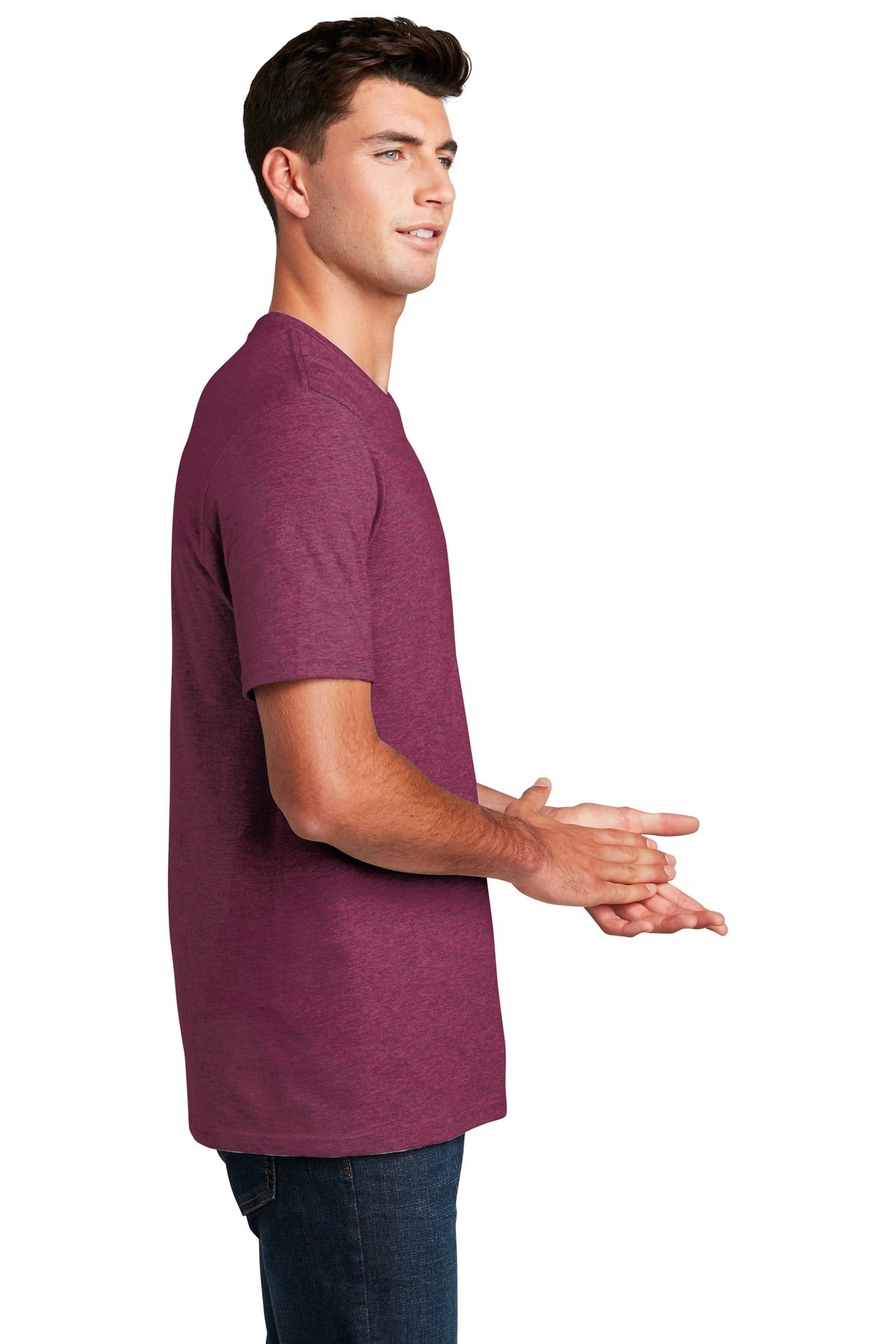 Raspberry Flck District Perfect Blend CVC Tee. DM108