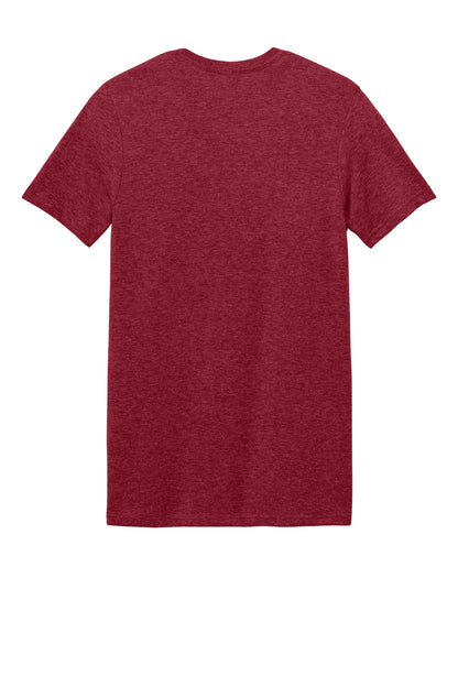 Rear View of Antqu Chry Red Gildan Softstyle T-Shirt. 64000