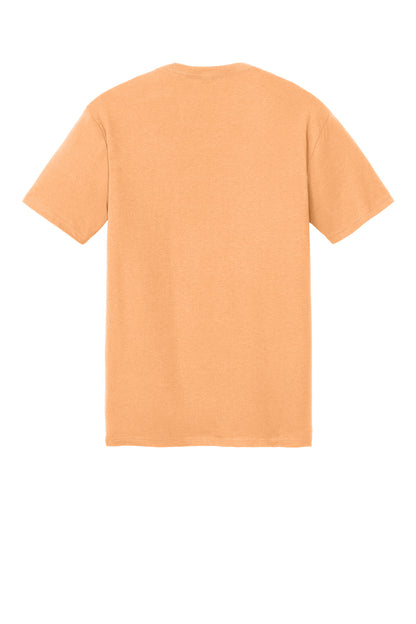 Rear View of Apricot District Perfect Tri Tee. DM130