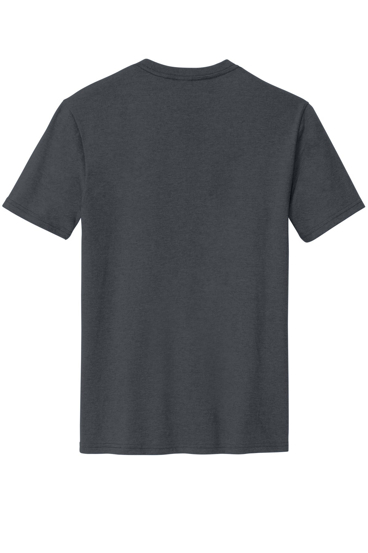 Rear View of Charcoal District Perfect Blend CVC Tee. DM108