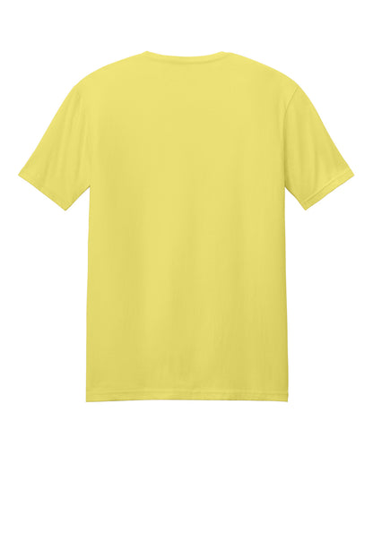 Rear View of Corn Silk Gildan Softstyle T-Shirt. 64000