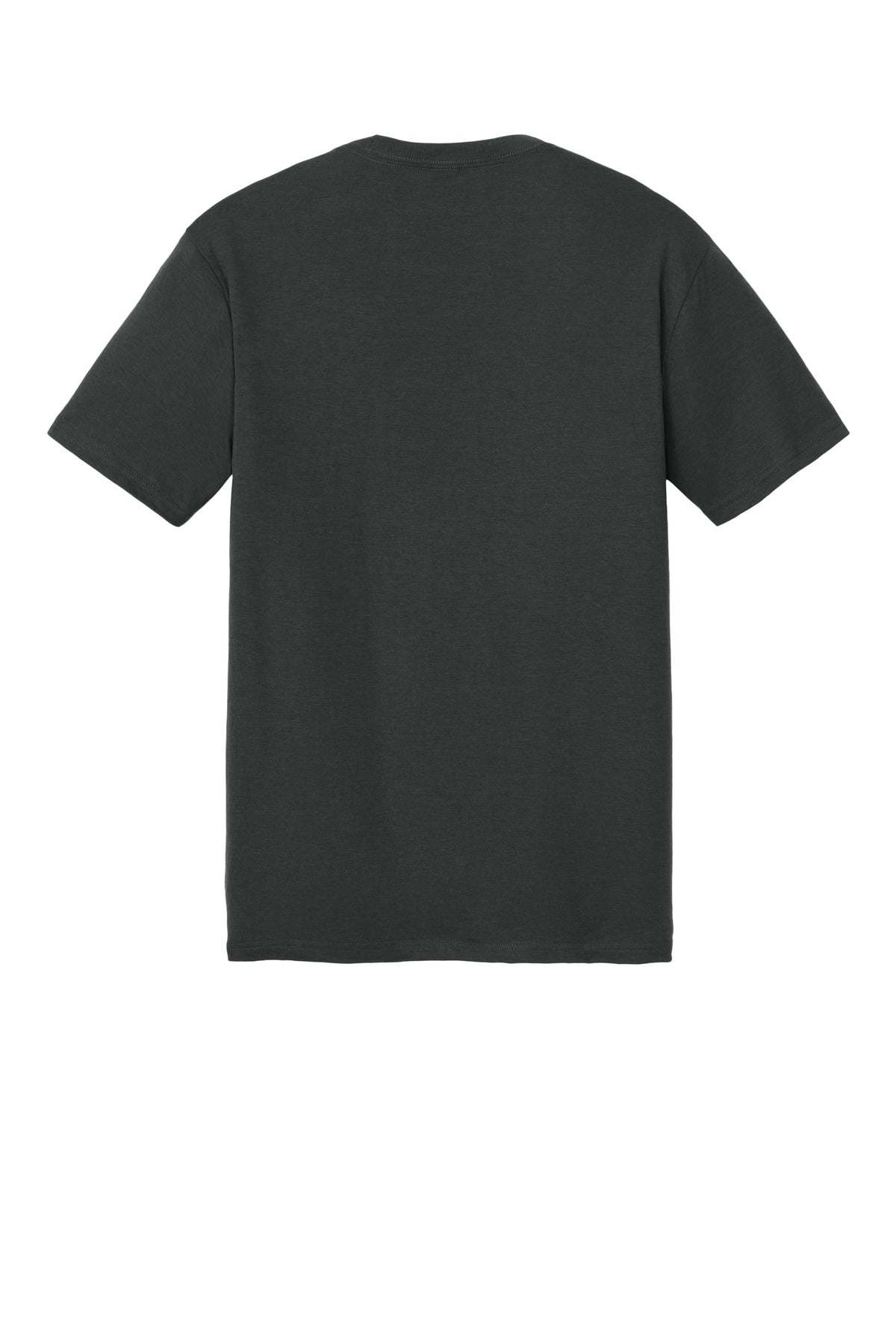 Rear View of DeepestGry District Perfect Tri Tee. DM130