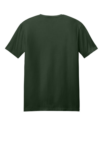 Rear View of ForestGrn Gildan Softstyle T-Shirt. 64000