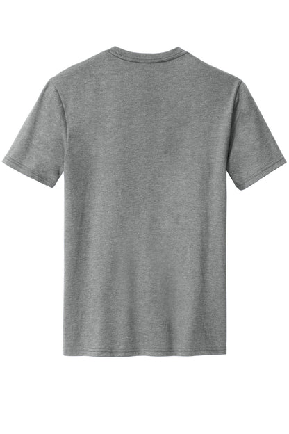 Rear View of GreyFrost District Perfect Blend CVC Tee. DM108