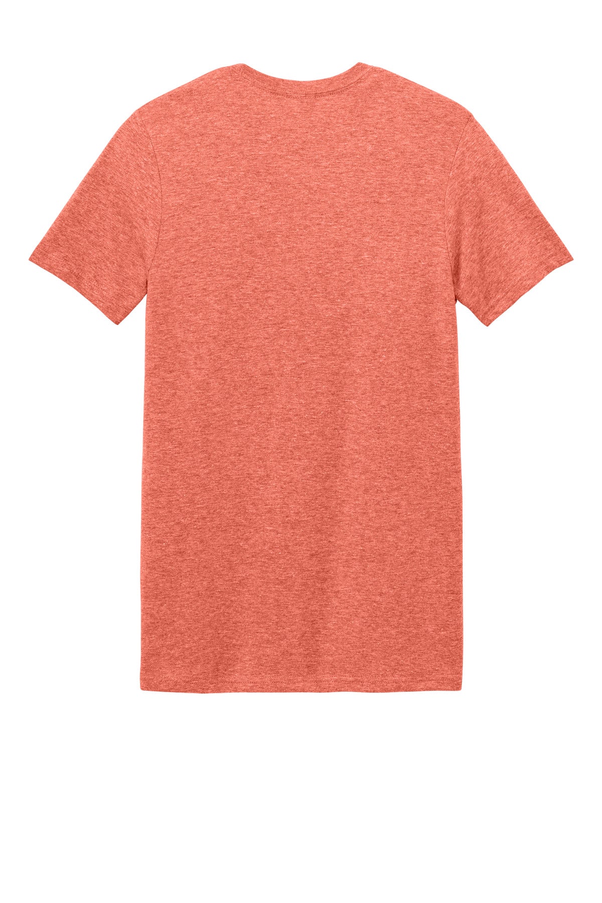 Rear View of Heather Orange Gildan Softstyle T-Shirt. 64000