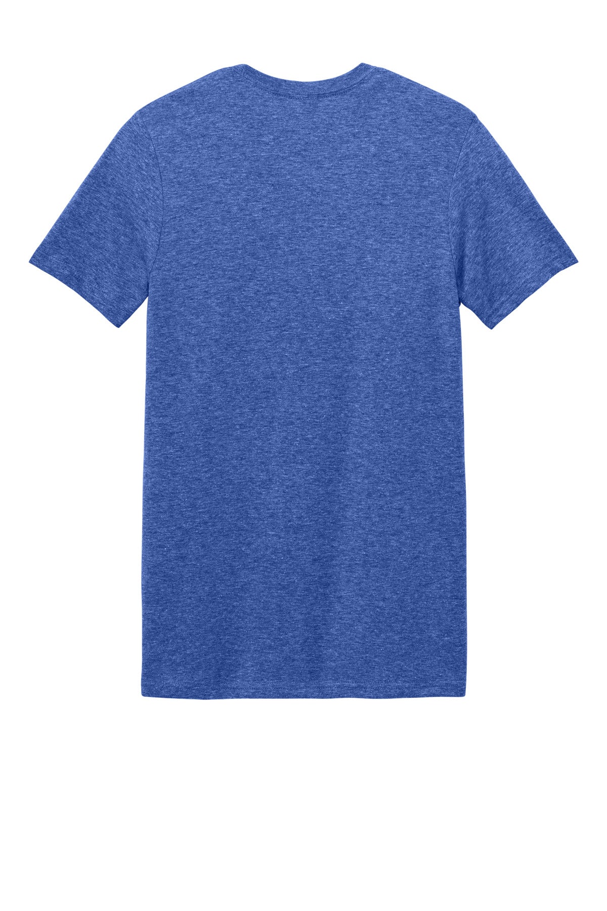 Rear View of Heather Royal Gildan Softstyle T-Shirt. 64000