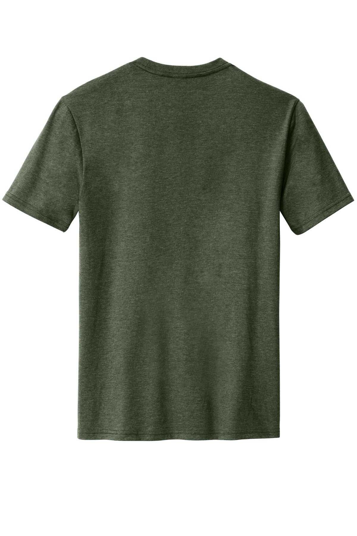 Rear View of HtdForGrn District Perfect Blend CVC Tee. DM108