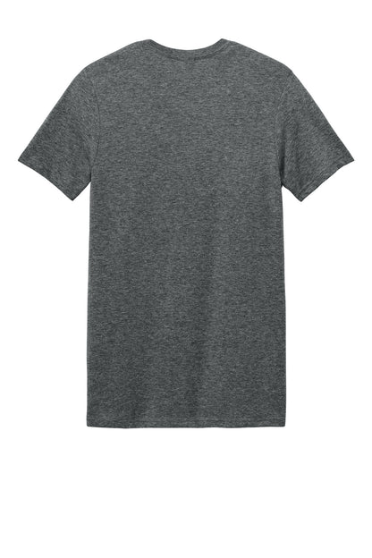 Rear View of HtDkGrey Gildan Softstyle T-Shirt. 64000