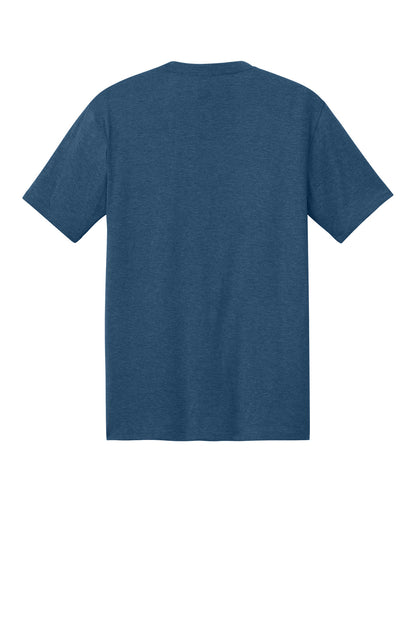 Rear View of Hthrd Nep Blue District Perfect Tri Tee. DM130