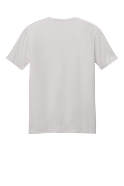 Rear View of IceGrey Gildan Softstyle T-Shirt. 64000
