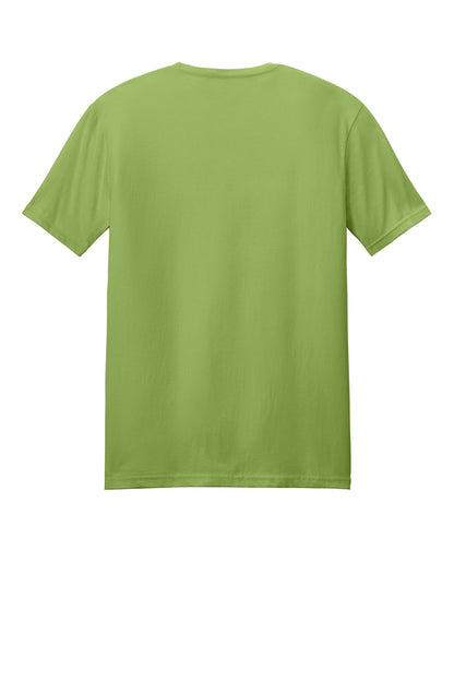 Rear View of Kiwi Gildan Softstyle T-Shirt. 64000