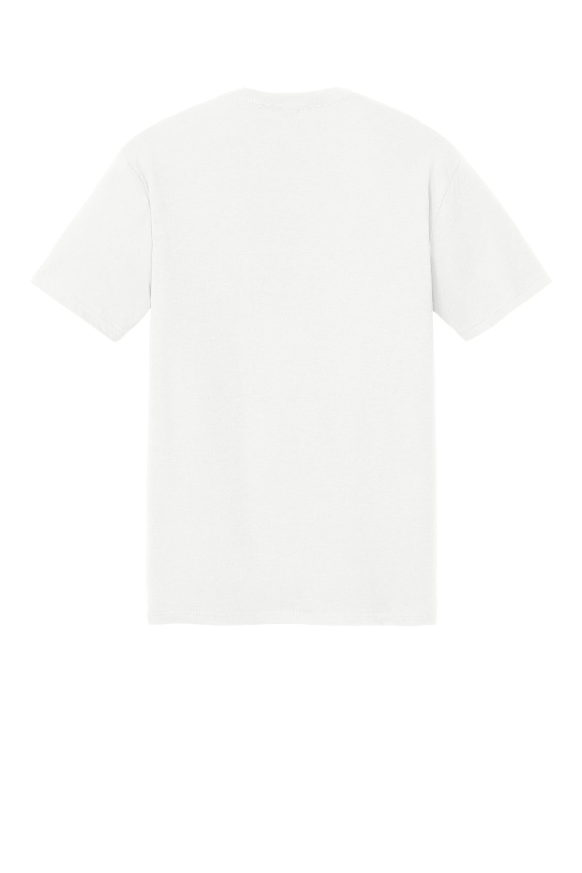 Rear View of Natural District Perfect Tri Tee. DM130
