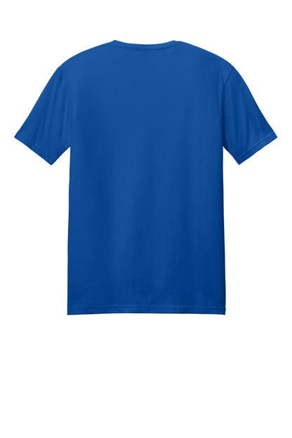 Rear View of Royal Gildan Softstyle T-Shirt. 64000