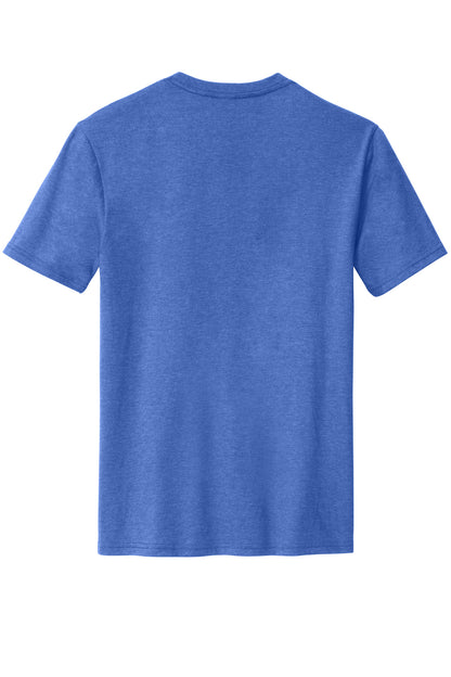 Rear View of RoyalFrost District Perfect Blend CVC Tee. DM108