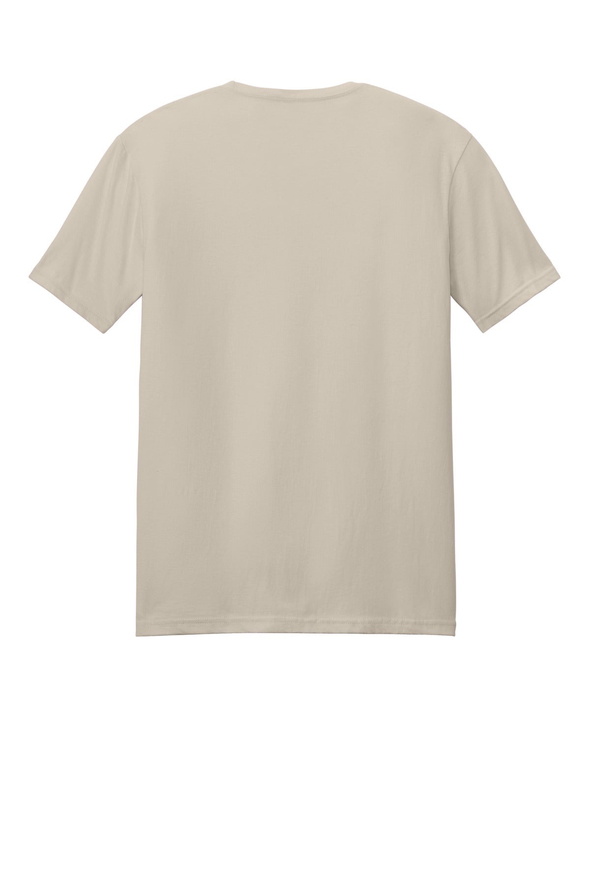 Rear View of Sand Gildan Softstyle T-Shirt. 64000