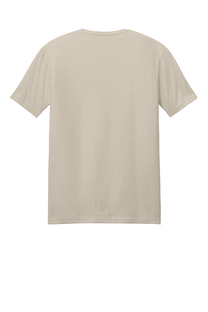 Rear View of Sand Gildan Softstyle T-Shirt. 64000