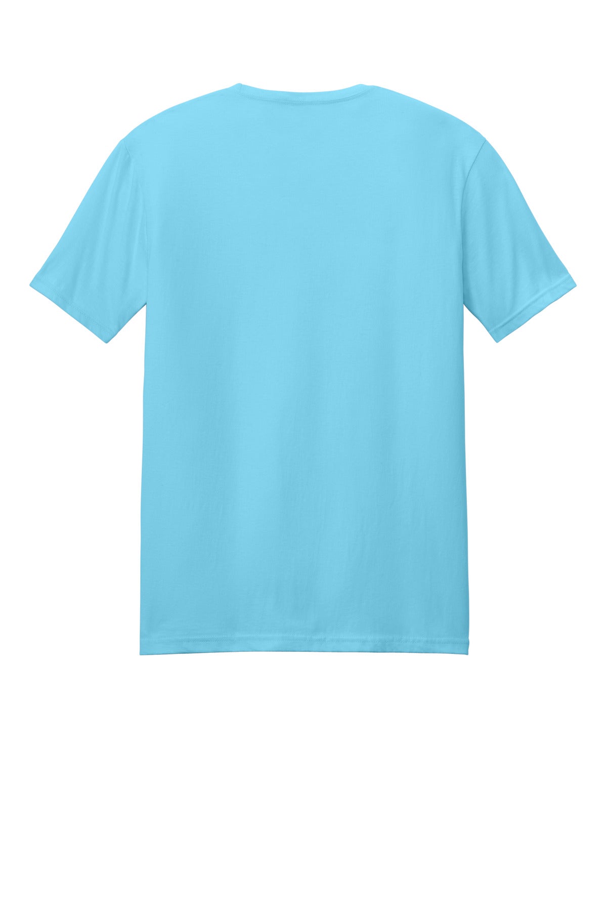 Rear View of Sky Gildan Softstyle T-Shirt. 64000