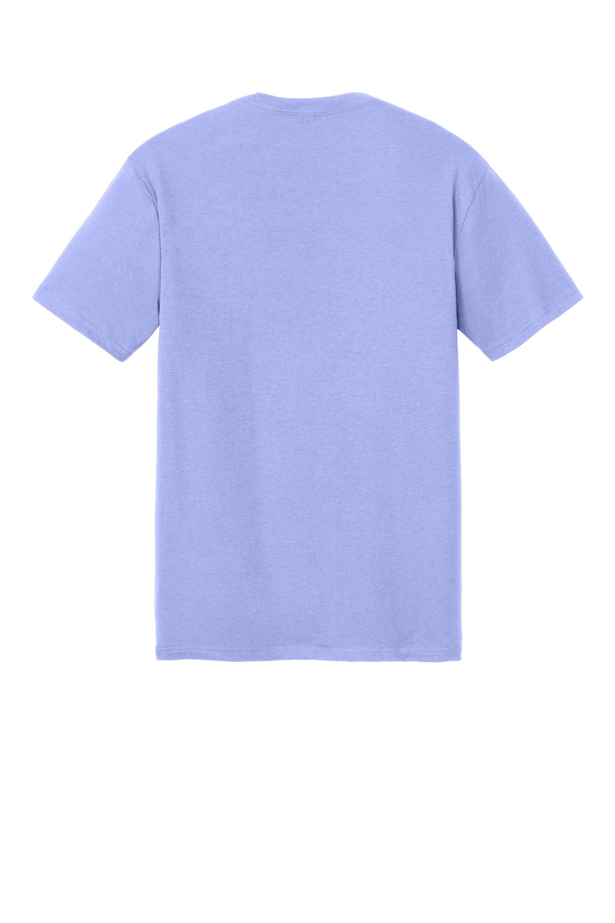 Rear View of SoftLilac District Perfect Tri Tee. DM130