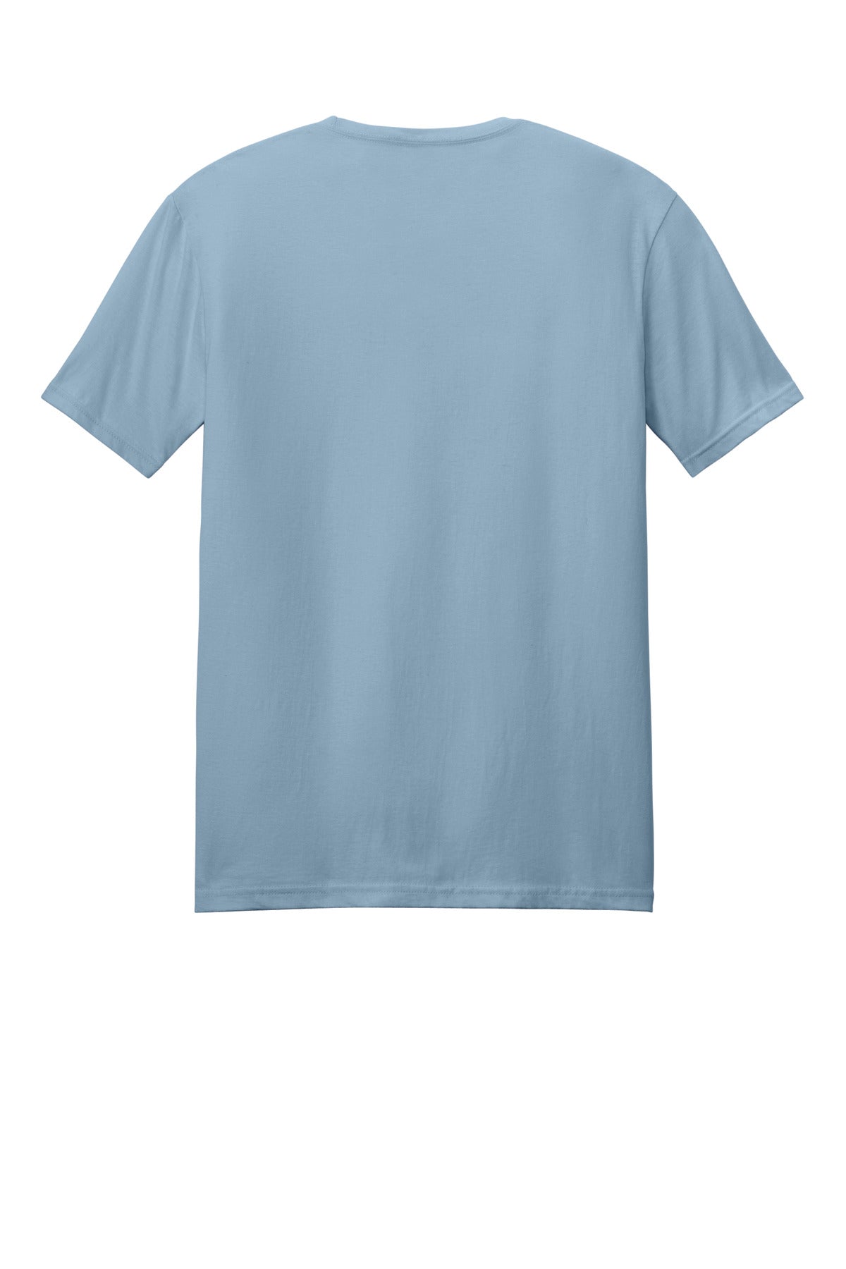Rear View of StoneBlue Gildan Softstyle T-Shirt. 64000