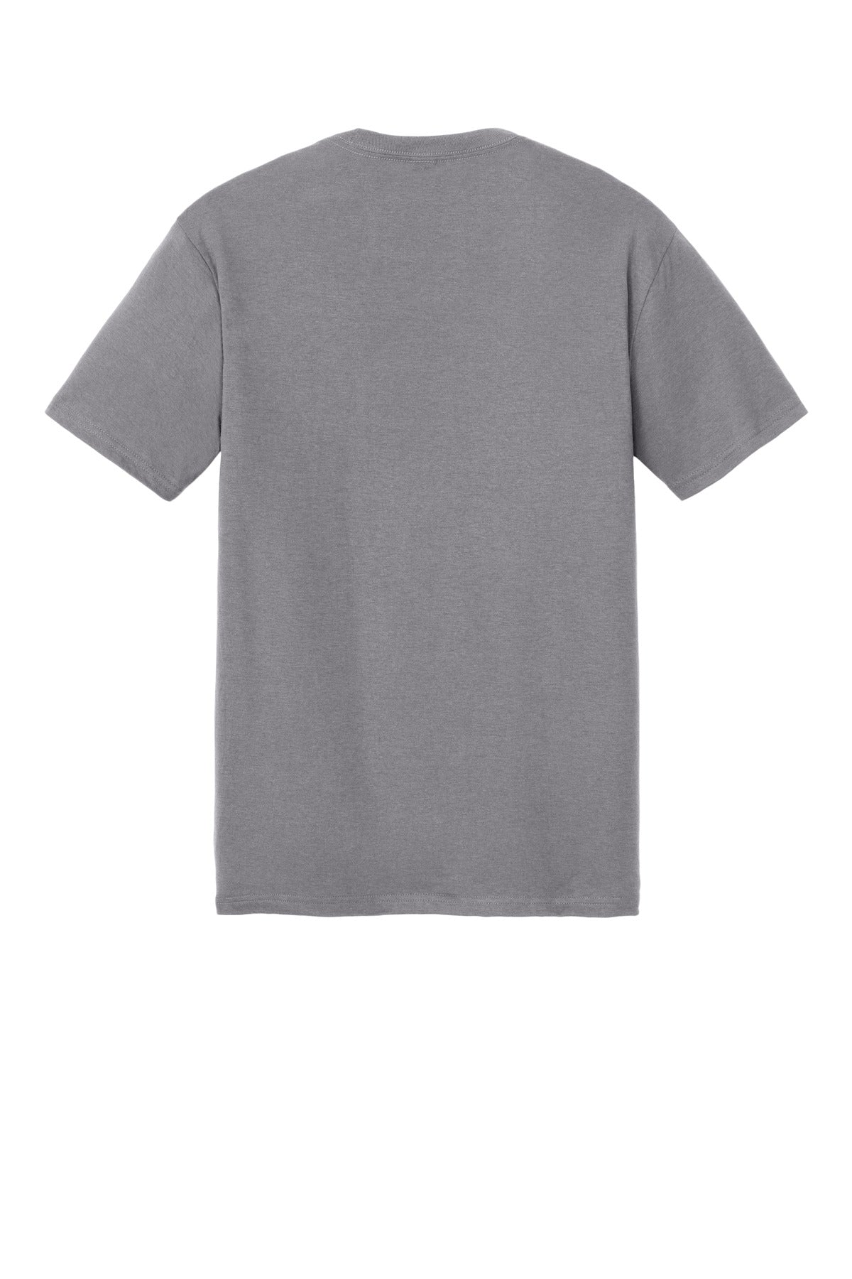 Rear View of StormCloud District Perfect Tri Tee. DM130