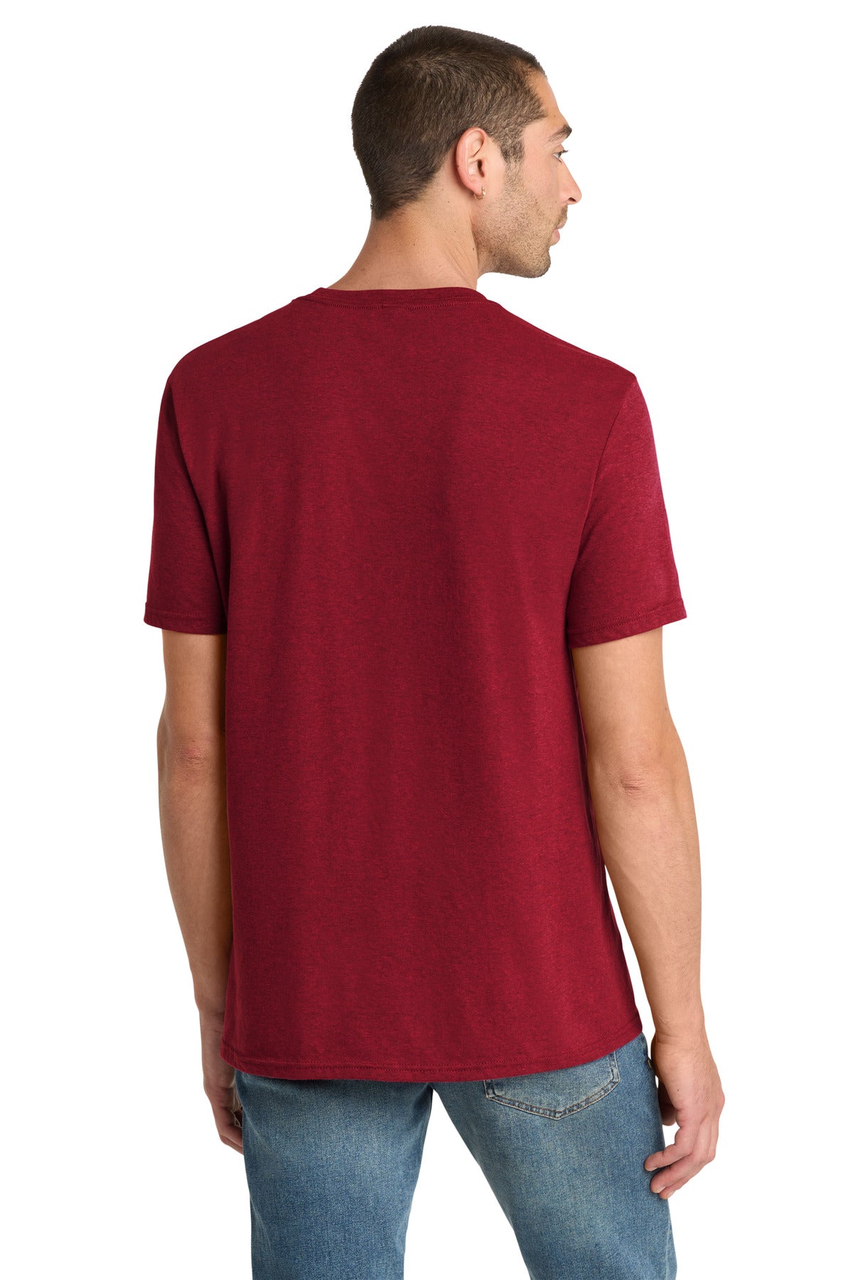 Red Fleck District Perfect Blend CVC Tee. DM108